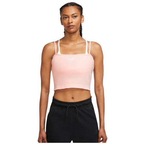 Nike Γυναικεία αμάνικη μπλούζα Sportswear Essential Rib Crop Top